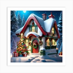 Christmas House 4 Art Print