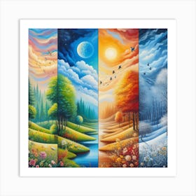 Four Seasons 2 Art Print