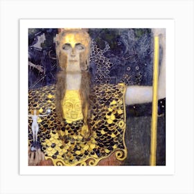 Pallas Athena (1898), Gustav Klimt Art Print