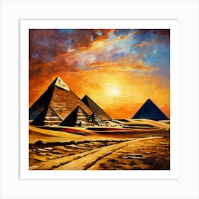 Pyramids of Giza 2 Art Print