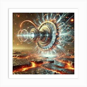 Energy Disruptor Magnetic Field Disruption Art Print