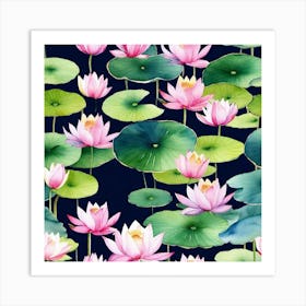 Pink Lotus Art Print