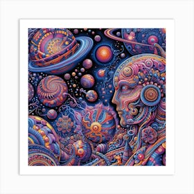 Psychedelic Painting Art Print