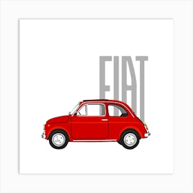 Fiat 500 Art Print