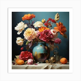 Flowers In A Vase 5 Art Print