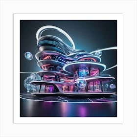 Futuristic Building 2 Art Print