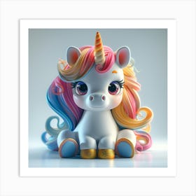 Cute Unicorn 873 Art Print