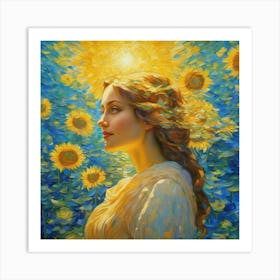 Sunflowers USC Art Print