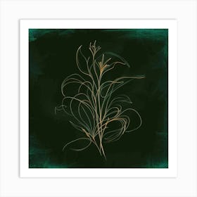 Gold Leaf Art Print