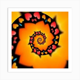 Spiral Hearts Poster