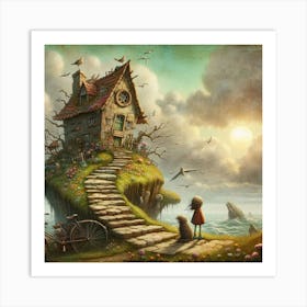 House On Stilts Art Print