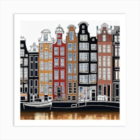 Amsterdam Cityscape 16 Art Print