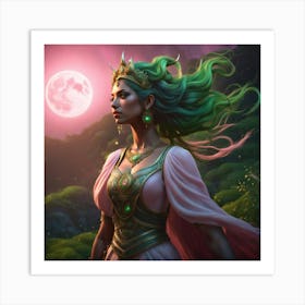 moon princess Art Print