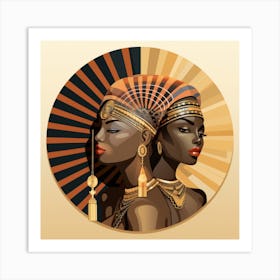 Two African Women 2 Art Print