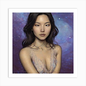 Galaxy Girl Art Print