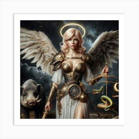 Princess Angel Warrior 3 Art Print