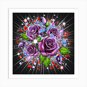 Gorgeous colorful spring flowers 18 Art Print