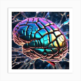 Brain Fractal 2 Art Print