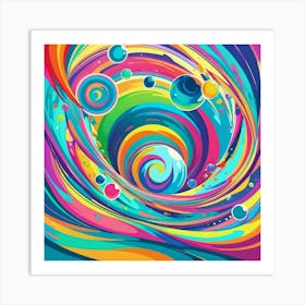 Abstract Swirl Art Print