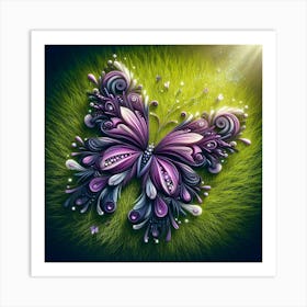 Purple Butterfly Art Print