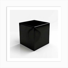 Black Cube Art Print