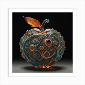 The glass apple an intricate design that adds to its exquisite appeal. 8 Art Print