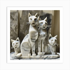 Family Of Cats 1 Art Print