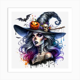 Halloween Witch Art Print