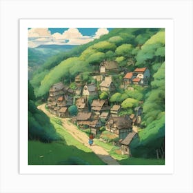 Small village Art Print