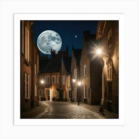 Moon city Art Print