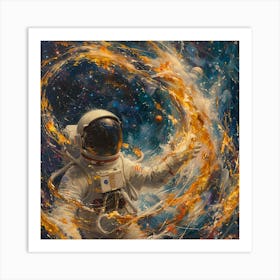 'Astronaut In Space' 1 Art Print