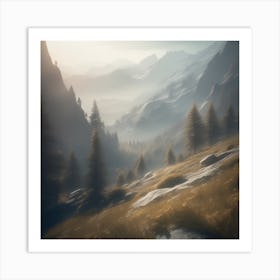 Mountain Landscape 21 Art Print