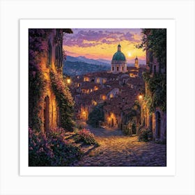 Tuscany At Sunset Art Print