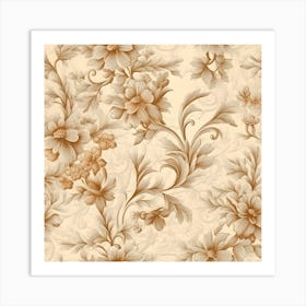 Floral Wallpaper Art Print