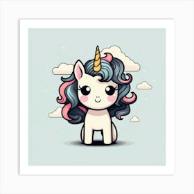 Cute Unicorn 340 Art Print