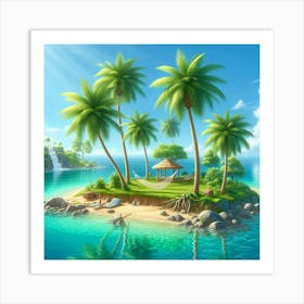 Tropical Island Art Print