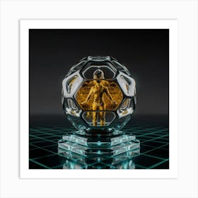 Golden Ball 1 Art Print