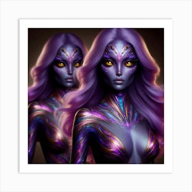 Alien woman Art Print