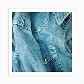 Blue Denim Shirt Art Print