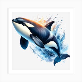 Orca Whale 1 Art Print