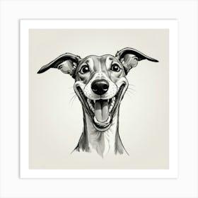 Griffin Dog Portrait Art Print