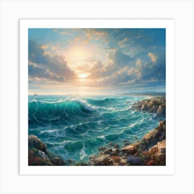 Ocean Waves Art Print