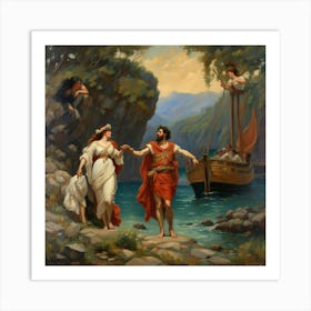 Bacchus And Ariadne Art Print