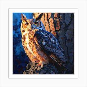 Great Horned Owl 6 Art Print