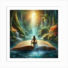 Meditation In The Forest Art Print