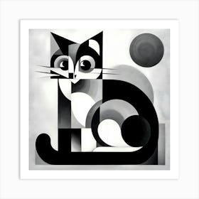 Abstract Cat 5 Art Print