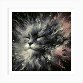 Cat In Space 1 Art Print