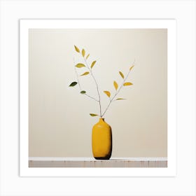 Yellow Vase Art Print