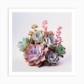 Colorful Succulents 3 Art Print