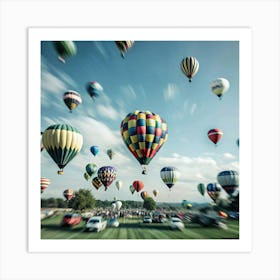 Hot Air Balloons Art Print